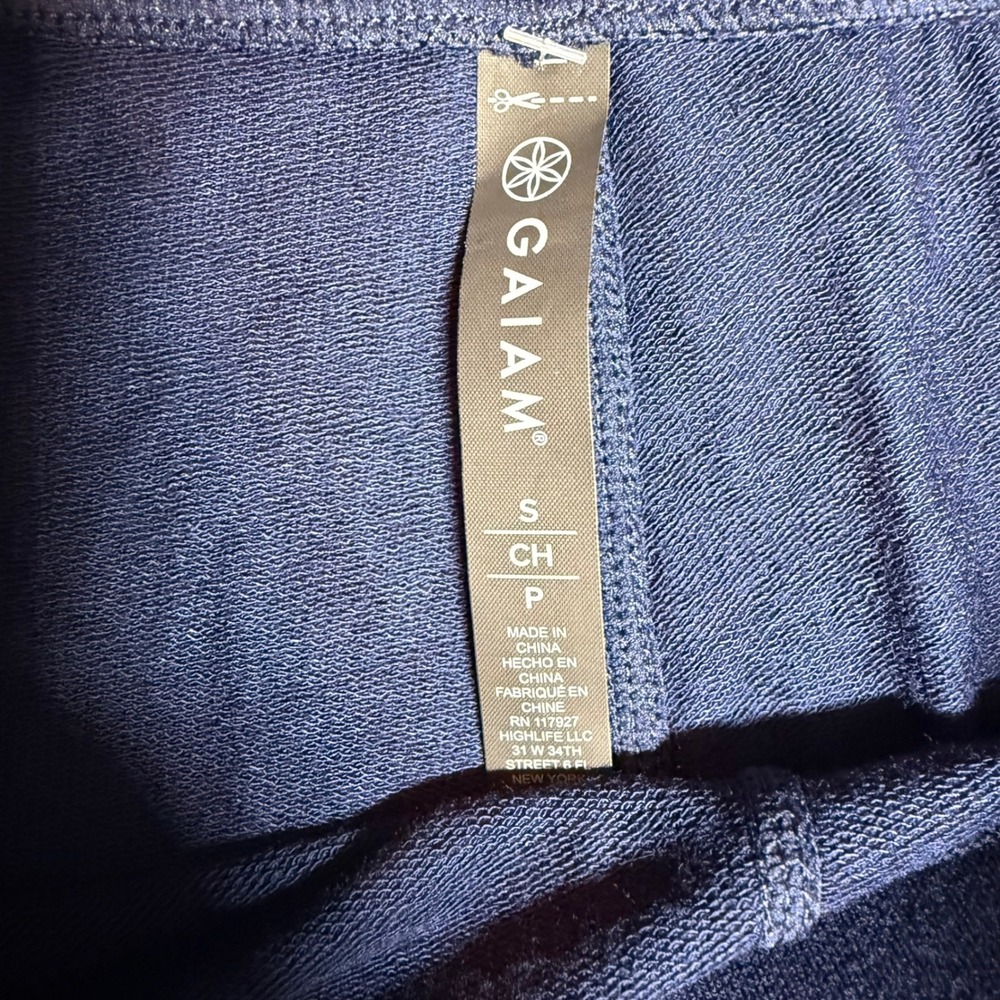 Gaiam Nirvana Jogger Pants Women Small Maritime Blue Soft-Touch Studio to Street - Picture 5 of 12